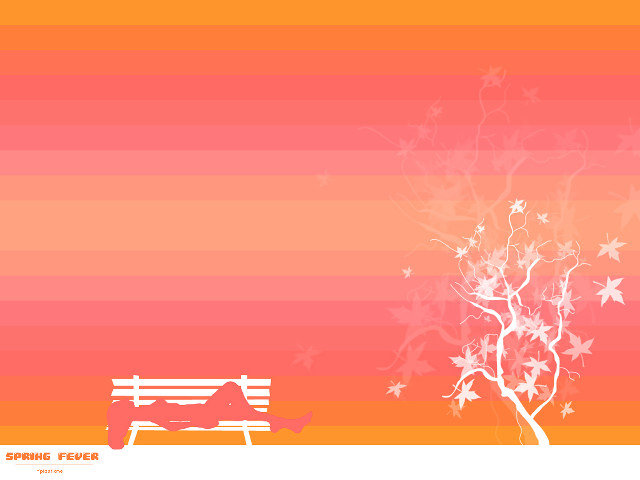 Bench tree leaves rainbow background free wallpaper - medium preview image
