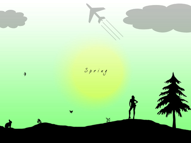 Person hill kite flying tree free wallpaper - medium preview image