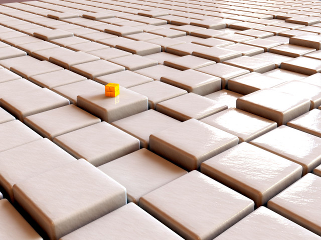 Yellow object white tiles arranged #4 free wallpaper - medium preview image