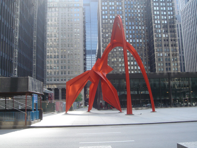 Red sculpture cityscape tokyo abstract free wallpaper - medium preview image