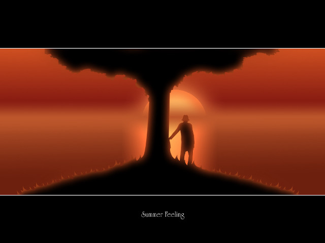 Man tree sunset holding hands free wallpaper - medium preview image
