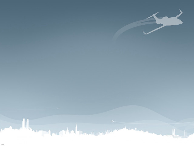 Skier flying city skyline skyscrapers free wallpaper - medium preview image