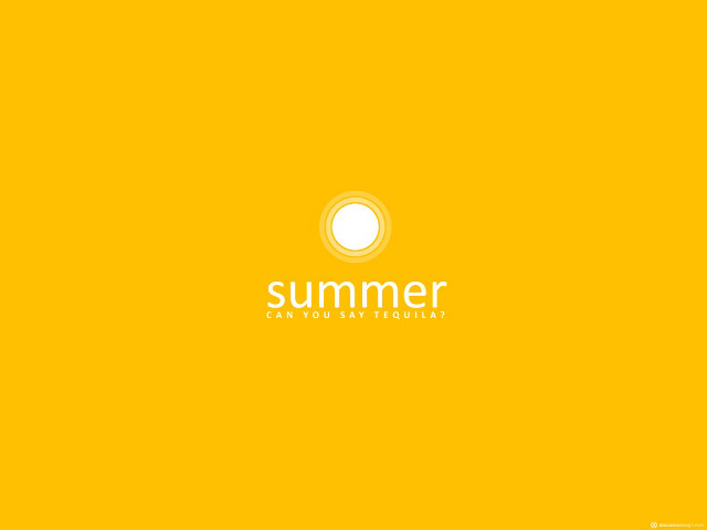 Yellow background summer white letters free wallpaper - medium preview image
