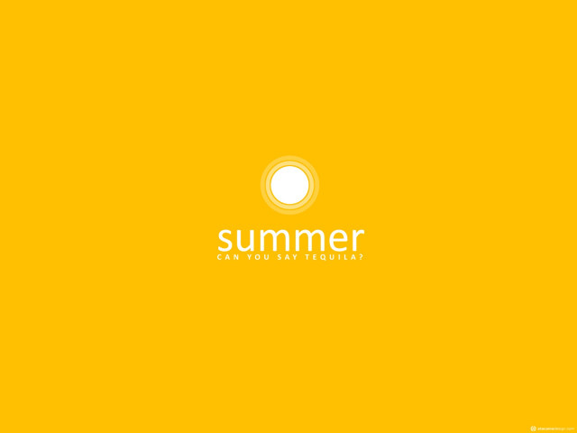 Yellow background summer white letters #3 free wallpaper - medium preview image