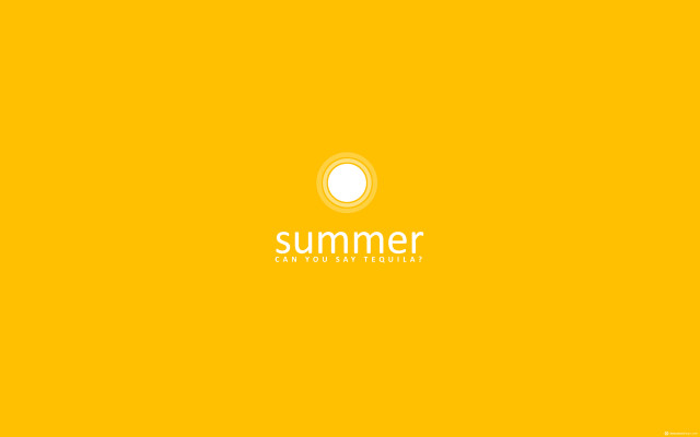 Yellow background white circle summer free wallpaper - medium preview image