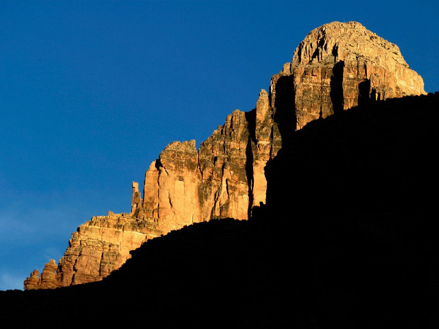 Mountain tall rock formation blue free wallpaper - medium preview image