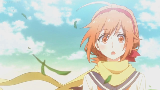 Girl long hair scarf sky free wallpaper - medium preview image