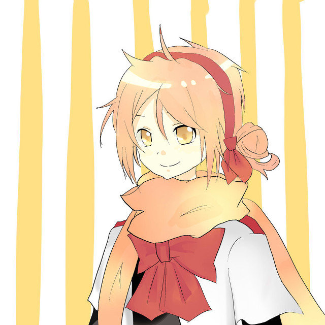 Girl scarf cat shoulder happy free wallpaper - medium preview image