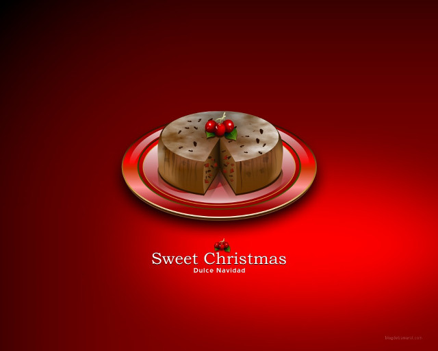 Red plate cake bow ribbon free wallpaper - medium preview image
