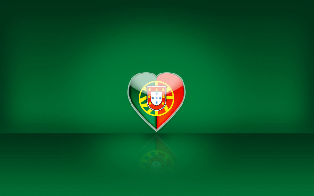 Heart shaped portugal flag green #5 free wallpaper - medium preview image