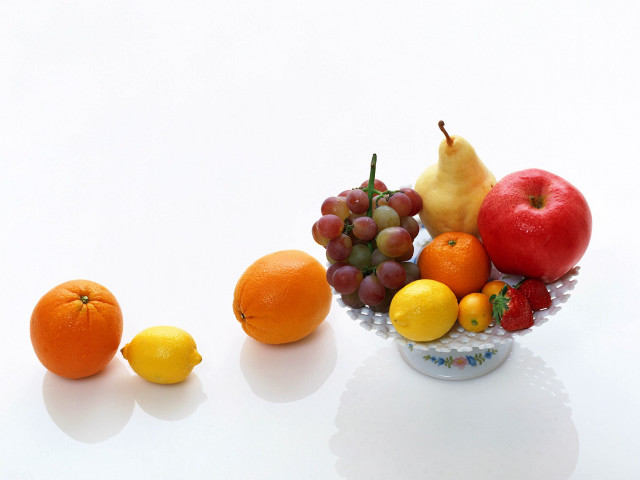 Bowl of fruit on table #3 free wallpaper - medium preview image