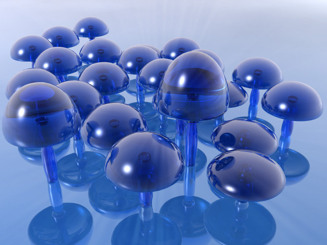 Blue glass balls table background #4 free wallpaper - medium preview image