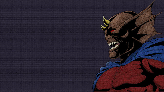 Cartoon character horns cape demon free wallpaper - medium preview image