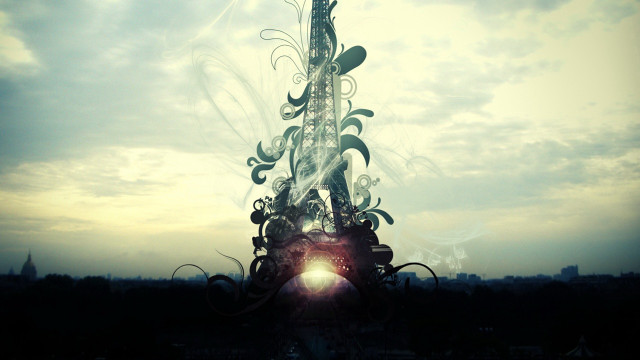 Tall tower clock sky clouds #2 free wallpaper - medium preview image