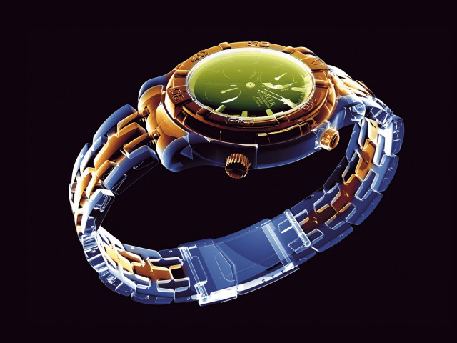 Watch green face chain 3d #2 free wallpaper - medium preview image