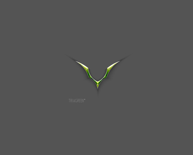 Green logo gray background black free wallpaper - medium preview image