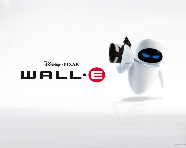 White robot wall e poster free wallpaper - medium preview image