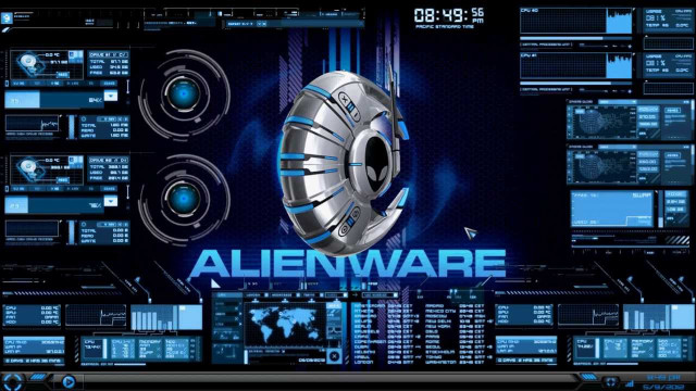 Computer screen metal object blue free wallpaper - medium preview image