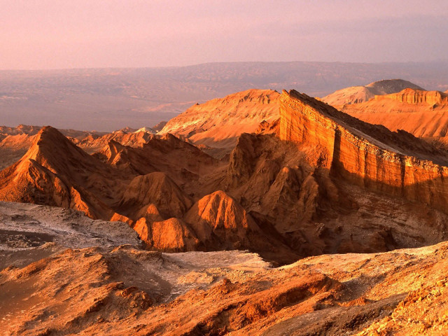 Mountain range pink sky clouds #5 free wallpaper - medium preview image