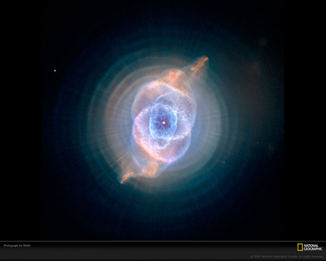 Planetary object blue center black free wallpaper - medium preview image