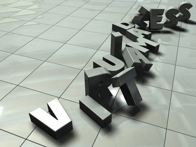 Metal letters tile floor white free wallpaper - medium preview image