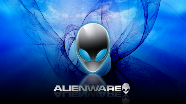 Alienware blue background sky clouds free wallpaper - medium preview image