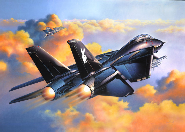 Fighter jet flying sky background #3 free wallpaper - medium preview image