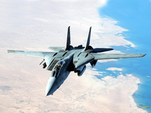 Fighter jet flying water sky free wallpaper - medium preview image