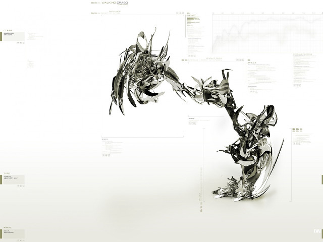 Dragon sculpture long tail wings #2 free wallpaper - medium preview image