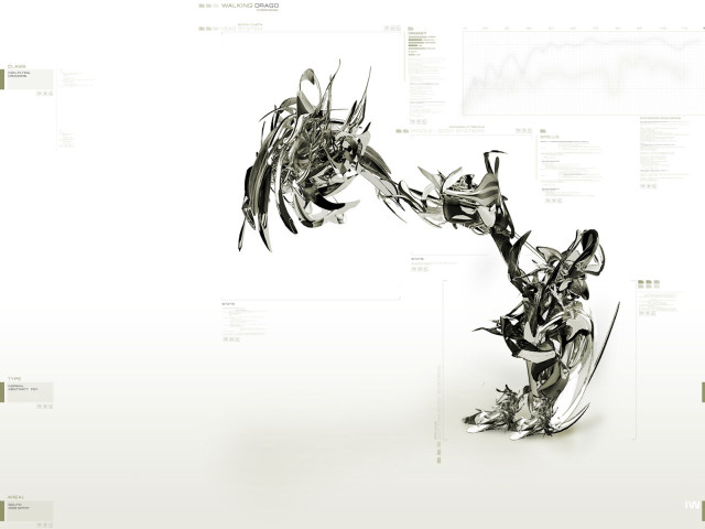 Dragon sculpture long tail large free wallpaper - medium preview image