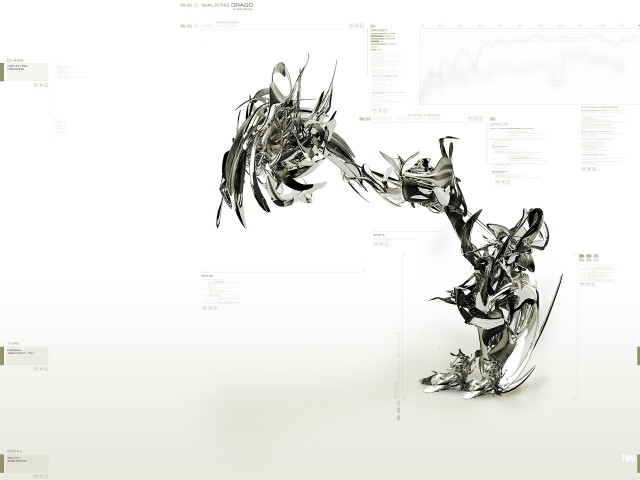 Dragon sculpture long tail wings #3 free wallpaper - medium preview image
