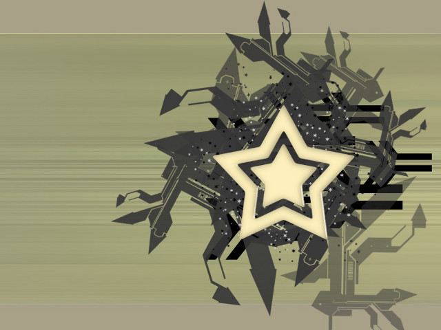 Star surrounded shapes space art free wallpaper - medium preview image