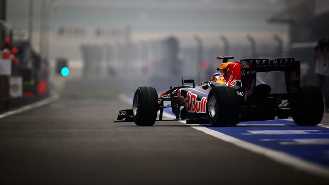 Red bull racing car foggy free wallpaper - medium preview image