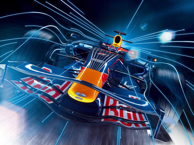Red bull racing tunnel blue #2 free wallpaper - medium preview image