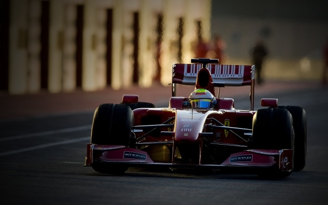 Man racecar street fence building free wallpaper - medium preview image
