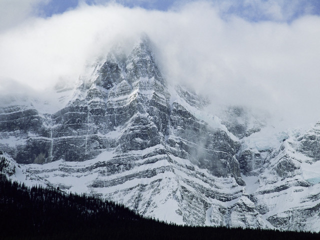 Snowy mountain clouds blue sky #7 free wallpaper - medium preview image