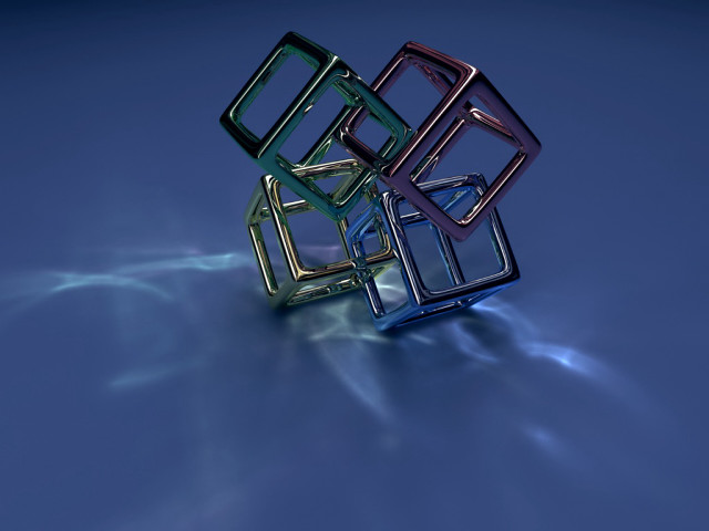 Metal objects blue surface light #2 free wallpaper - medium preview image