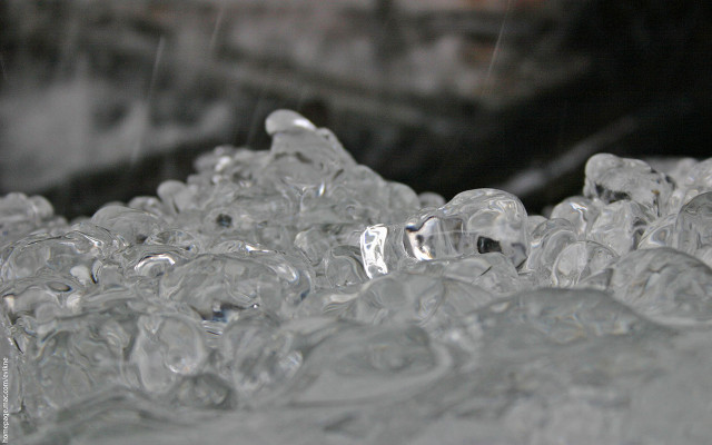 Ice cubes closeup table water free wallpaper - medium preview image