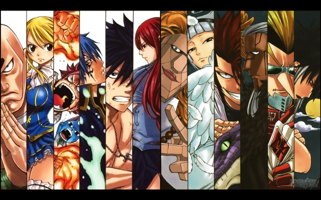 Anime characters expressions faces body #2 free wallpaper - medium preview image