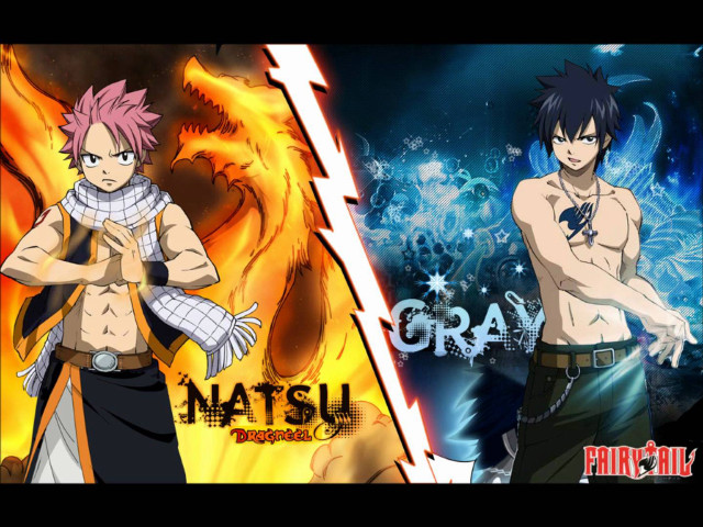 Anime characters different hair dragon free wallpaper - medium preview image