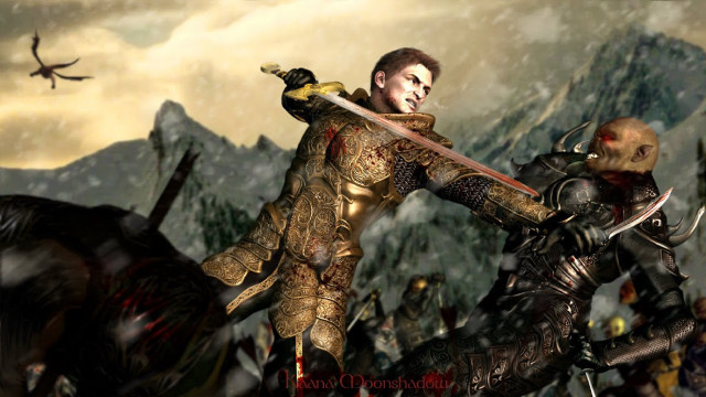 Man armor sword demon horse free wallpaper - medium preview image