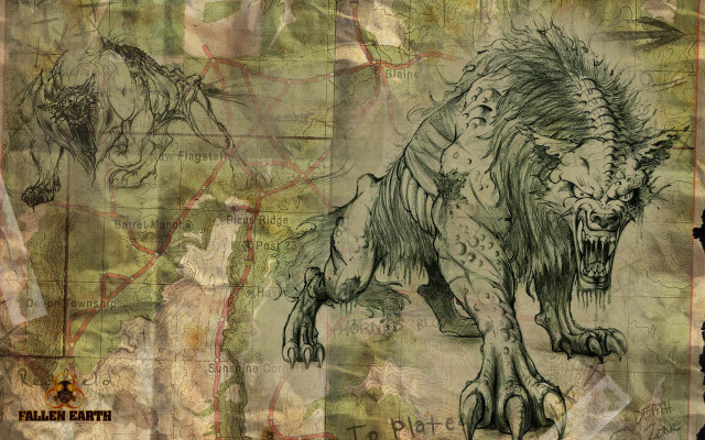 Lion map world caption drawing free wallpaper - medium preview image