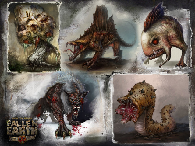Monsters blood demon horde creepy free wallpaper - medium preview image