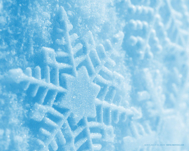 Snowflake pattern glass surface blue #3 free wallpaper for desktop - medium preview image