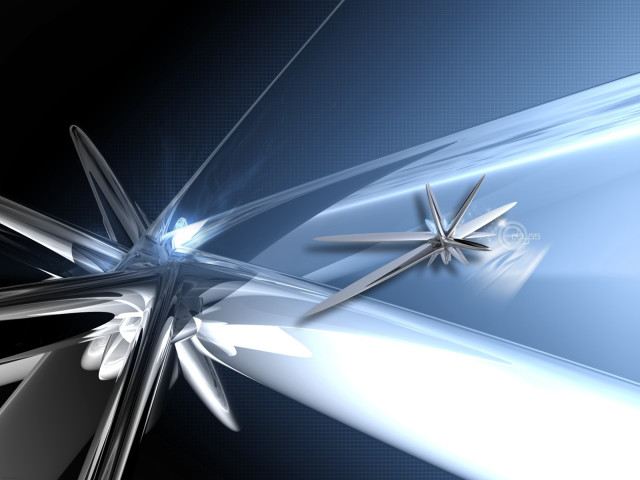 Clock wall blue background white #2 free wallpaper - medium preview image