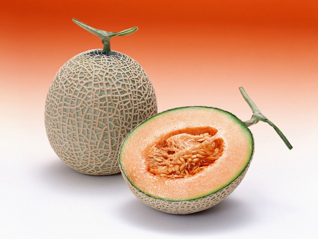 Melon cut half whole background #6 free wallpaper - medium preview image