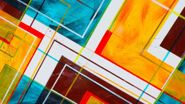 Multicolored pattern squares rectangles painting free wallpaper - medium preview image