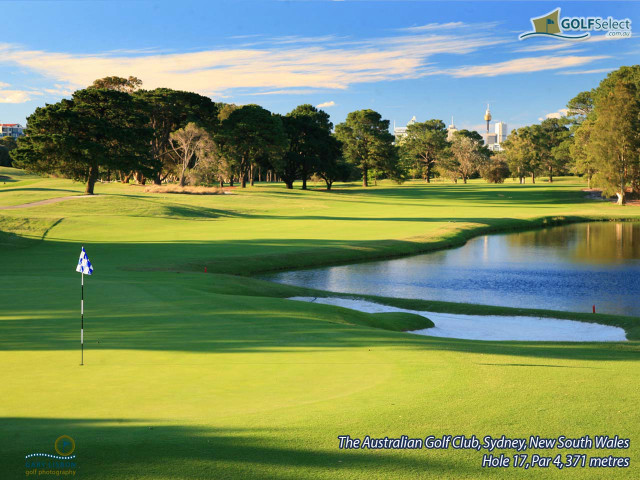 Golf course lake player city free wallpaper - medium preview image