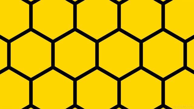 Yellow black hexagonal pattern black free wallpaper - medium preview image