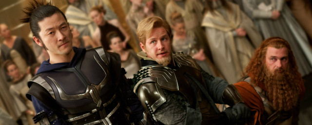 Medieval costumes men crowd long free wallpaper - medium preview image